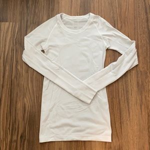COPY - Lululemon White Swiftly Tech Long Size - S…